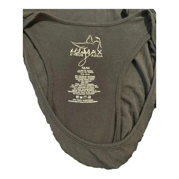 Miley Cyrus Max Azria Women’s Medium Black Sequin Bow Tank Top - Picture 4 of 4